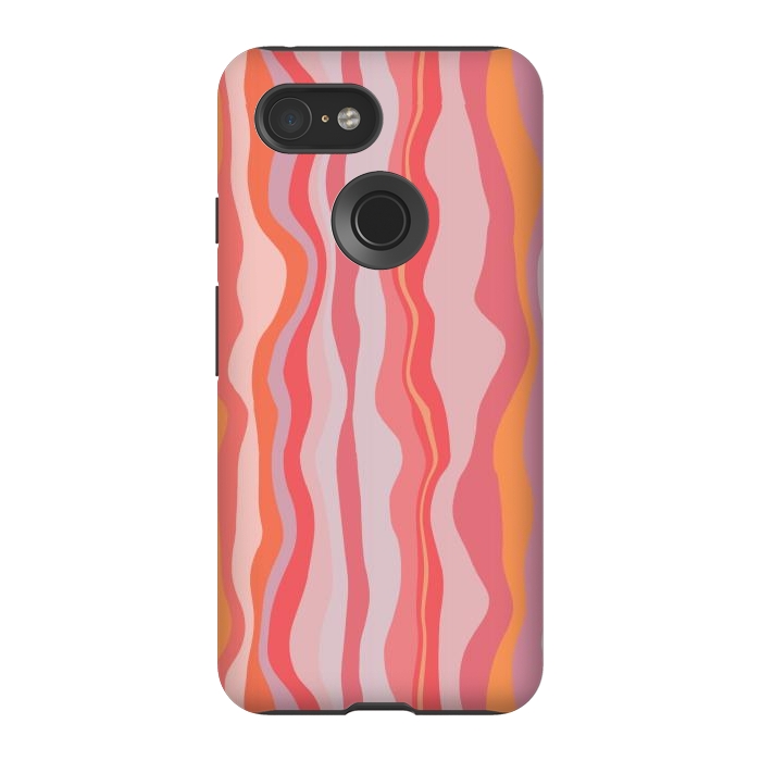 Pixel 3 StrongFit Melted Marrakesh Stripes by Nic Squirrell