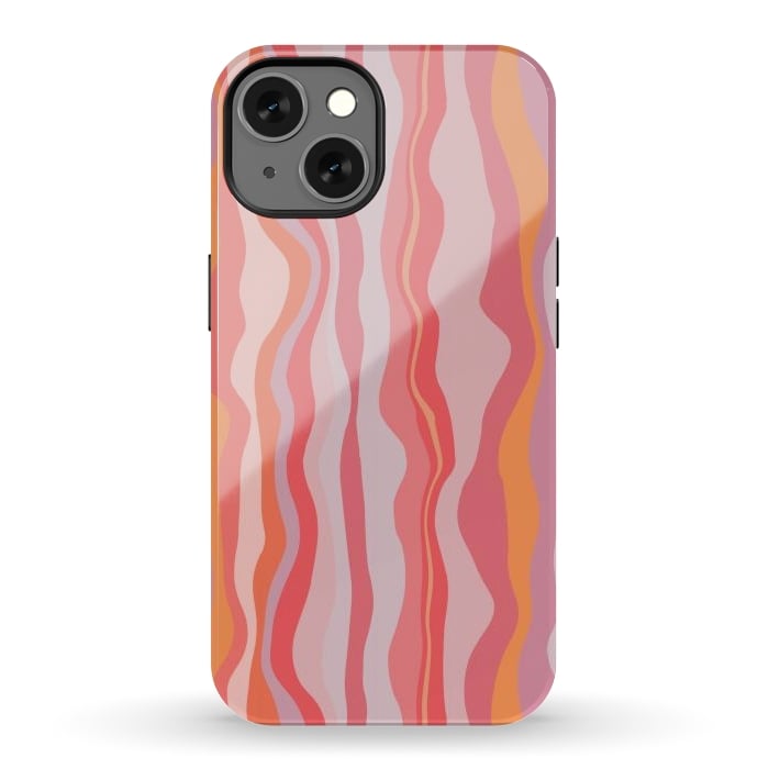 iPhone 13 StrongFit Melted Marrakesh Stripes by Nic Squirrell