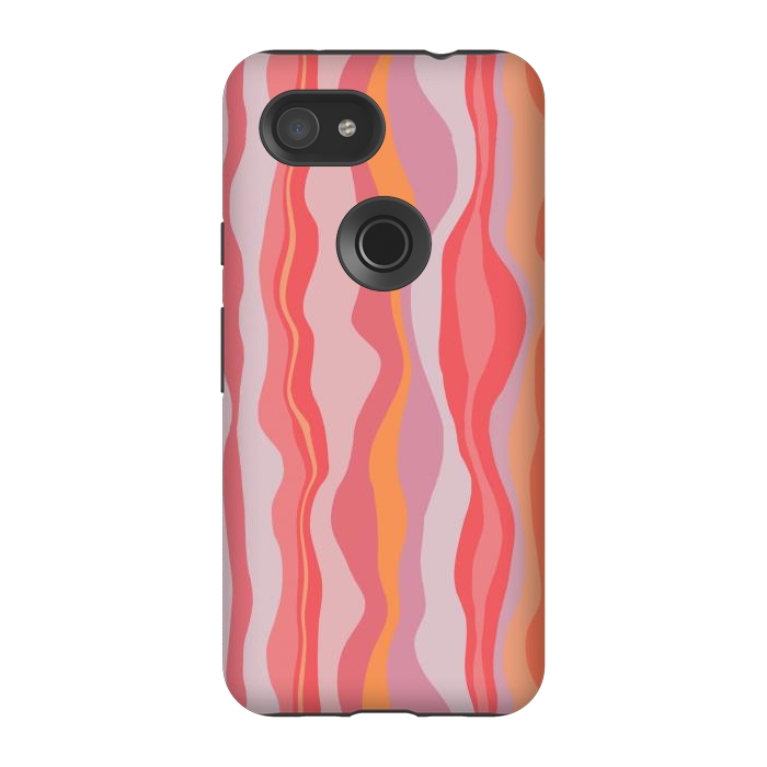 Pixel 3A StrongFit Melted Marrakesh Stripes by Nic Squirrell