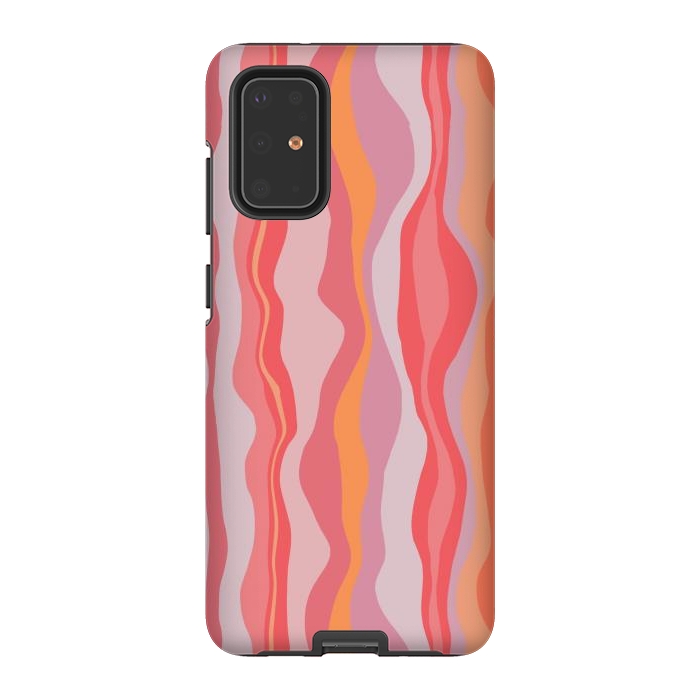 Galaxy S20 Plus StrongFit Melted Marrakesh Stripes by Nic Squirrell