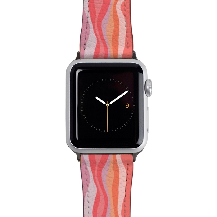Watch 42mm / 44mm Strap PU leather Melted Marrakesh Stripes by Nic Squirrell