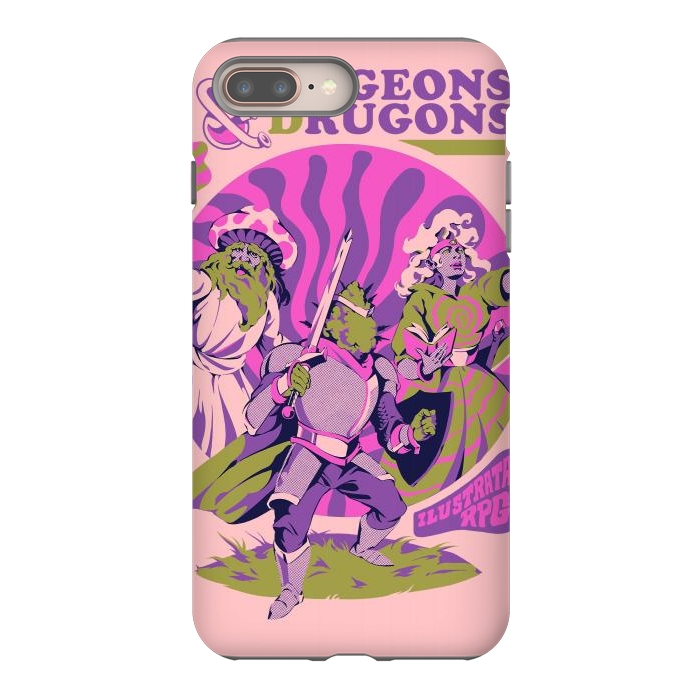iPhone 8 plus StrongFit Dungeons & Drugons por Ilustrata