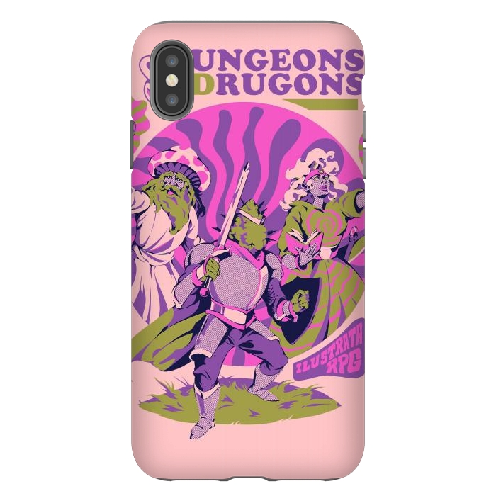 iPhone Xs Max StrongFit Dungeons & Drugons by Ilustrata