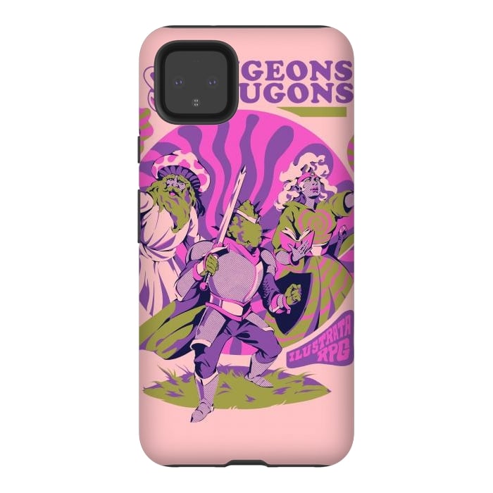 Pixel 4XL StrongFit Dungeons & Drugons by Ilustrata