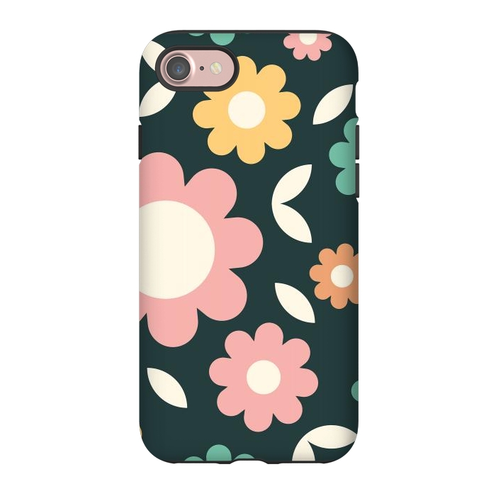 iPhone 7 StrongFit Rainbow Flowers by ArtPrInk