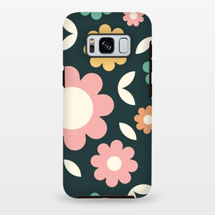 Galaxy S8 plus StrongFit Rainbow Flowers by ArtPrInk