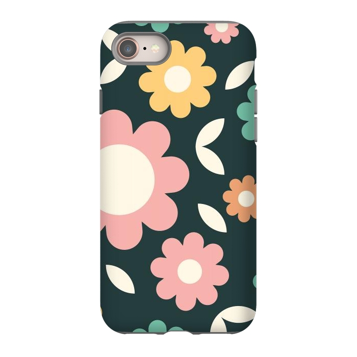 iPhone 8 StrongFit Rainbow Flowers by ArtPrInk