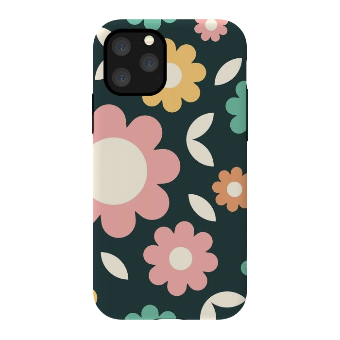 iPhone 11 Pro StrongFit Rainbow Flowers by ArtPrInk