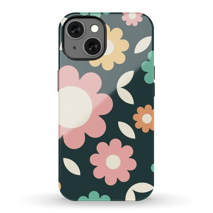 iPhone 13 StrongFit Rainbow Flowers by ArtPrInk