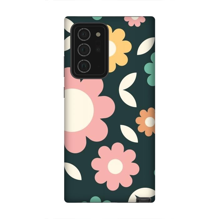 Galaxy Note 20 Ultra StrongFit Rainbow Flowers by ArtPrInk
