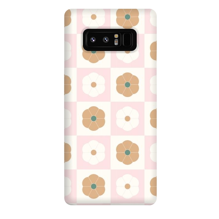 Galaxy Note 8 StrongFit Geometric Flowers by ArtPrInk