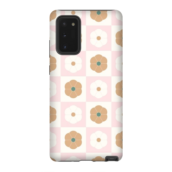 Galaxy Note 20 StrongFit Geometric Flowers by ArtPrInk