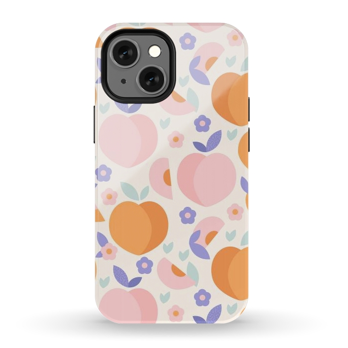 iPhone 13 mini StrongFit Peaches by ArtPrInk