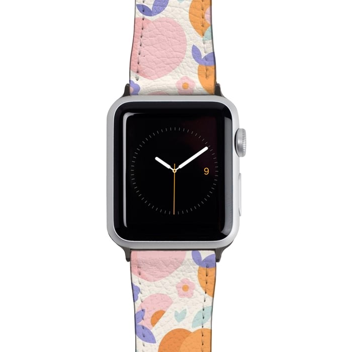 Watch 38mm / 40mm Strap PU leather Peaches by ArtPrInk
