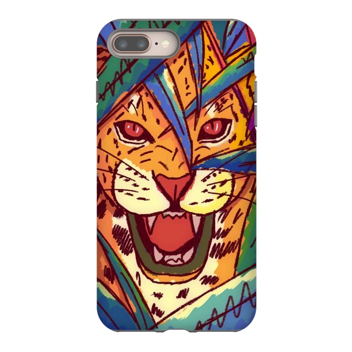 iPhone 8 plus StrongFit The jungle cat by Steve Wade (Swade)