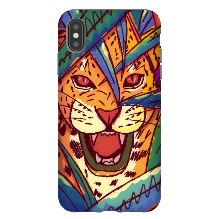iPhone Xs Max StrongFit The jungle cat by Steve Wade (Swade)