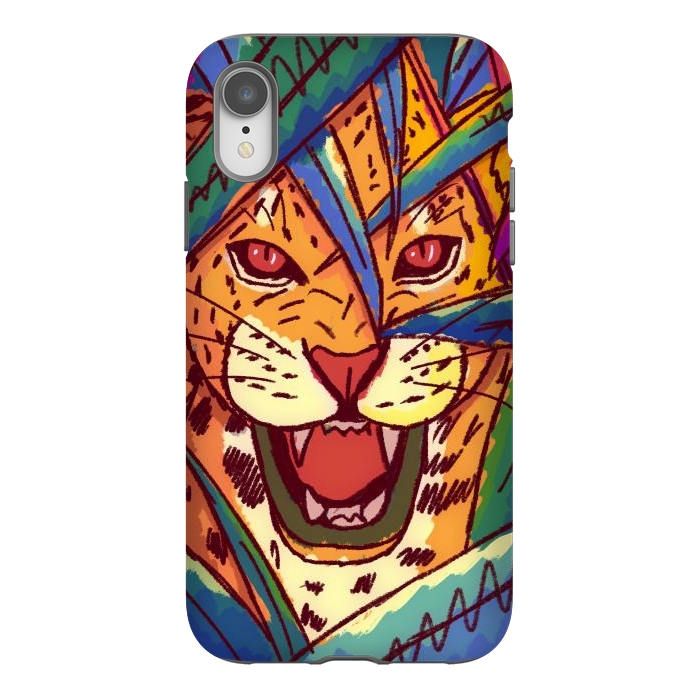 iPhone Xr StrongFit The jungle cat by Steve Wade (Swade)