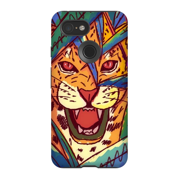 Pixel 3 StrongFit The jungle cat by Steve Wade (Swade)