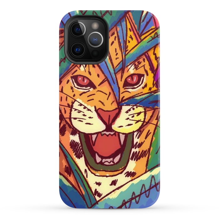 iPhone 12 Pro StrongFit The jungle cat by Steve Wade (Swade)