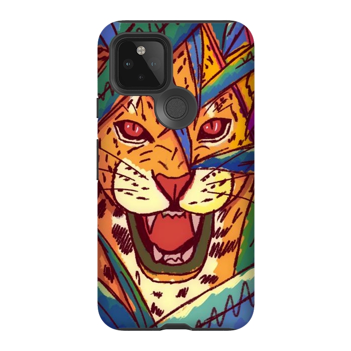Pixel 5 StrongFit The jungle cat by Steve Wade (Swade)