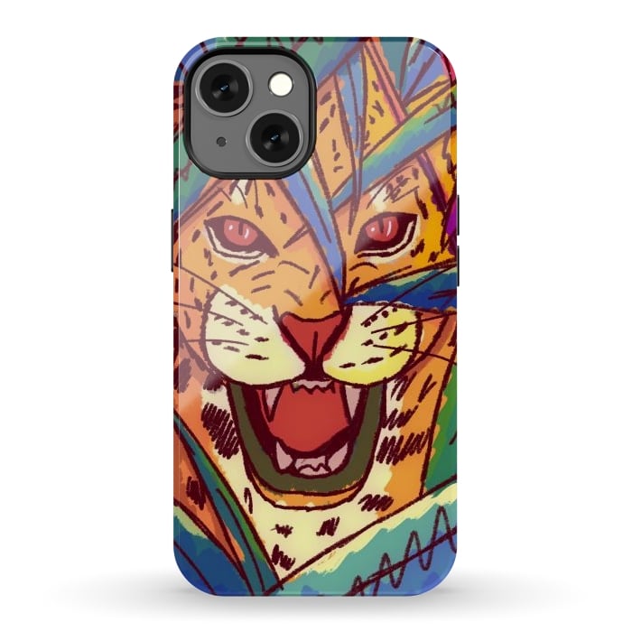 iPhone 13 StrongFit The jungle cat by Steve Wade (Swade)