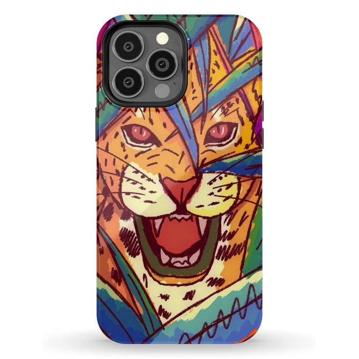 iPhone 13 Pro Max StrongFit The jungle cat by Steve Wade (Swade)