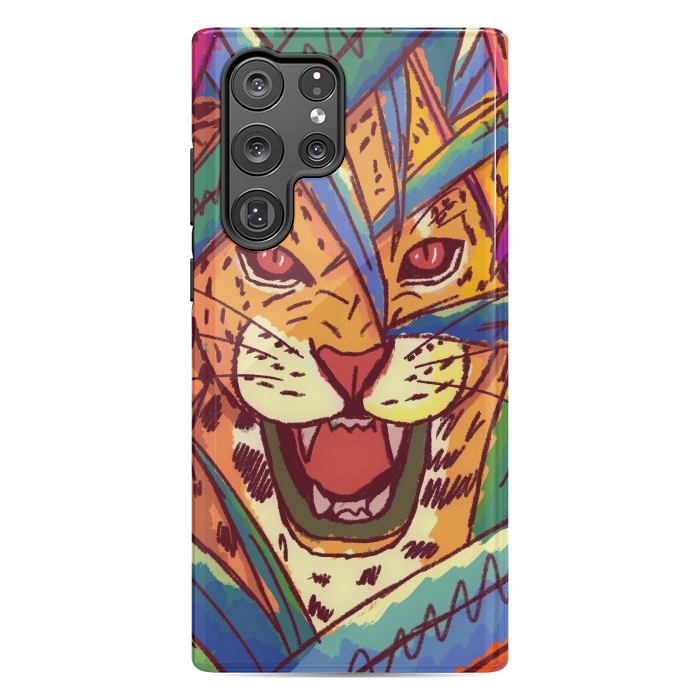 Galaxy S22 Ultra StrongFit The jungle cat by Steve Wade (Swade)