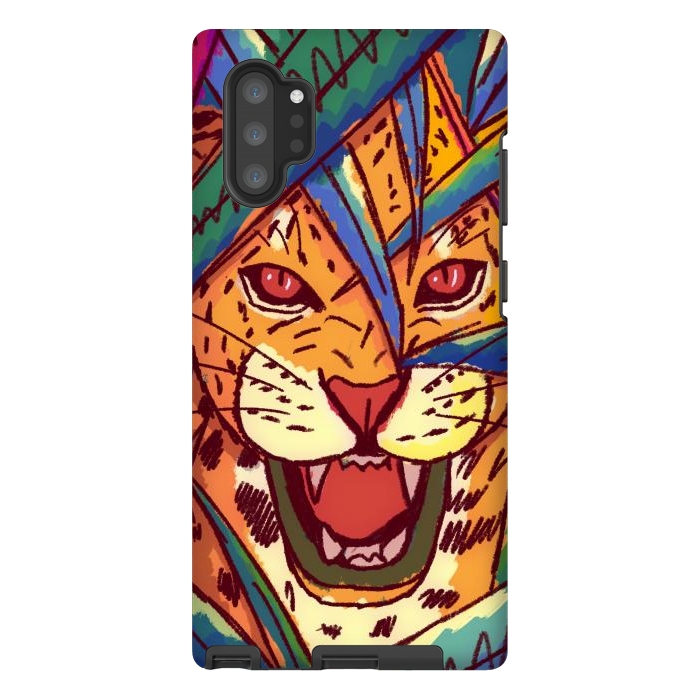 Galaxy Note 10 plus StrongFit The jungle cat by Steve Wade (Swade)