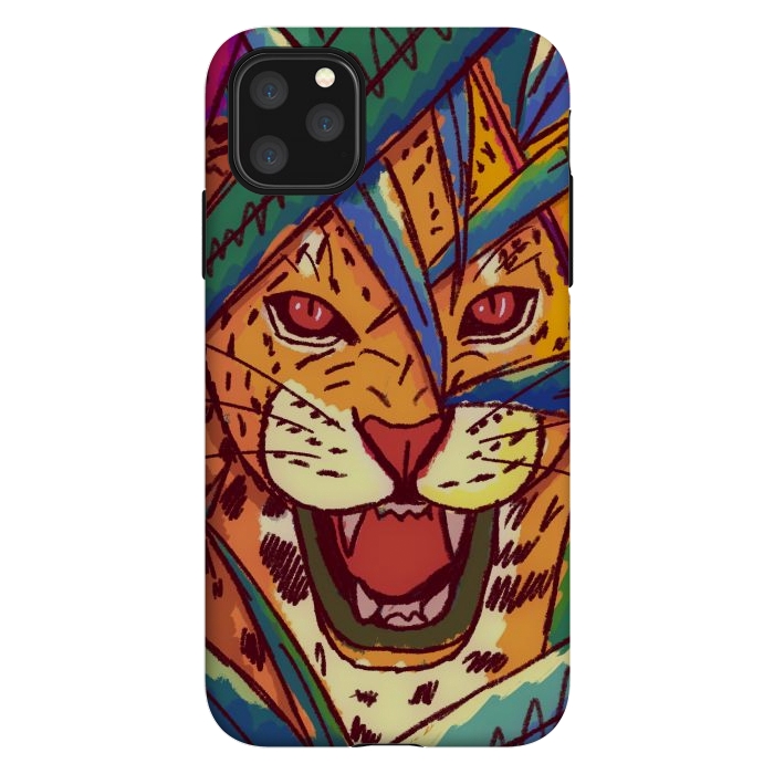 iPhone 11 Pro Max StrongFit The jungle cat by Steve Wade (Swade)