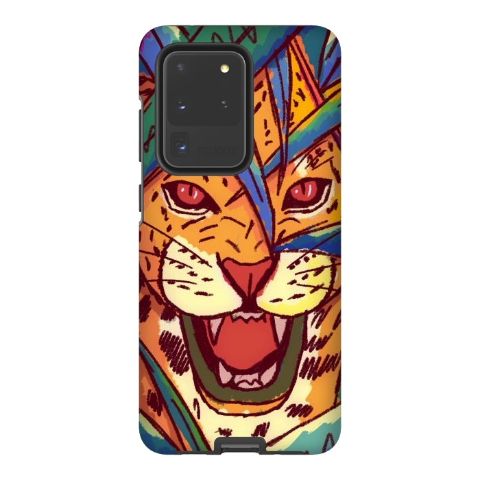 Galaxy S20 Ultra StrongFit The jungle cat by Steve Wade (Swade)