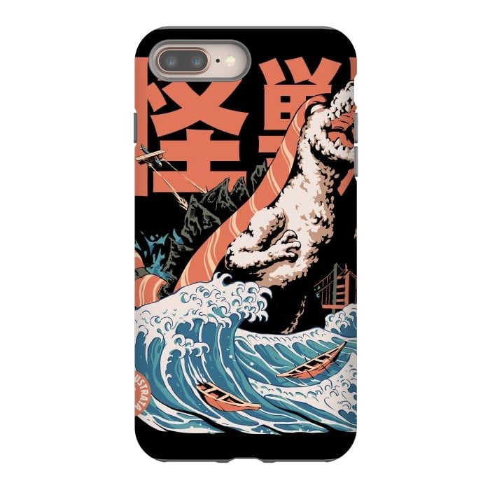 iPhone 8 plus StrongFit Dino Sushi by Ilustrata