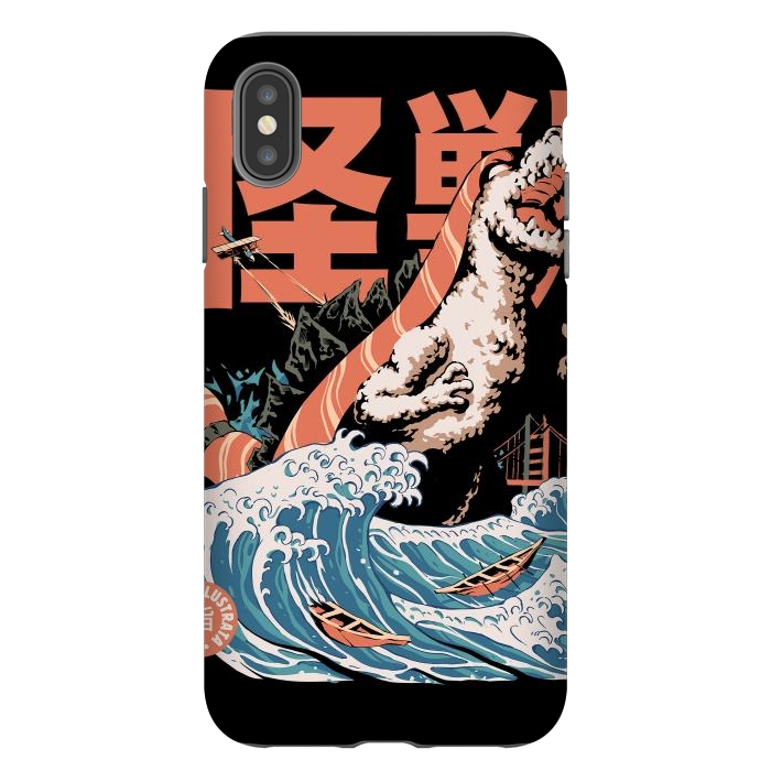 iPhone Xs Max StrongFit Dino Sushi by Ilustrata