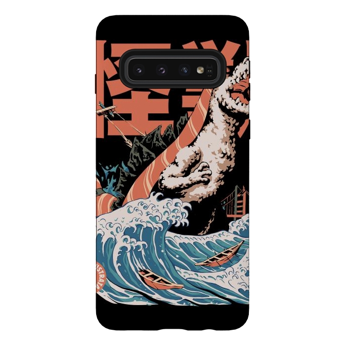 Galaxy S10 StrongFit Dino Sushi by Ilustrata
