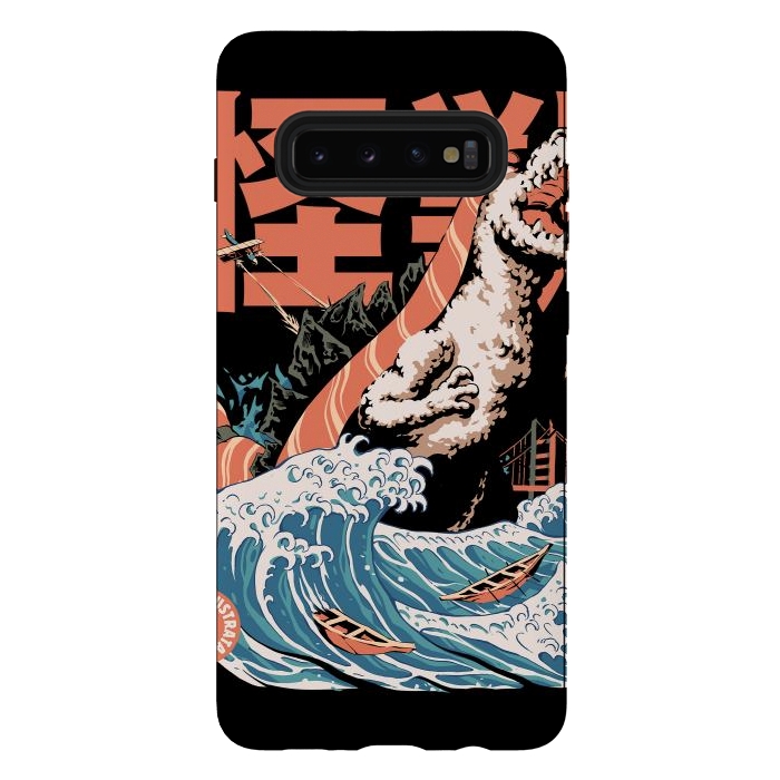 Galaxy S10 plus StrongFit Dino Sushi by Ilustrata
