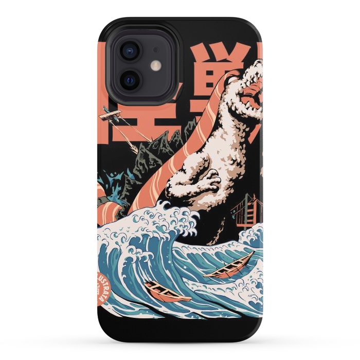 iPhone 12 StrongFit Dino Sushi por Ilustrata