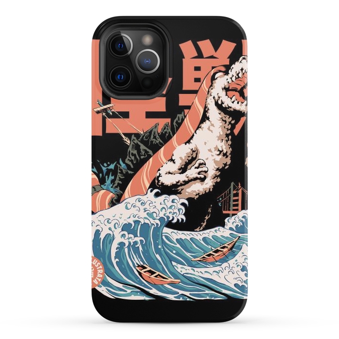 iPhone 12 Pro StrongFit Dino Sushi by Ilustrata