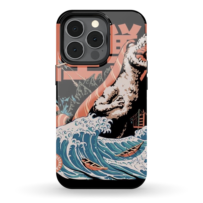 iPhone 13 pro StrongFit Dino Sushi by Ilustrata