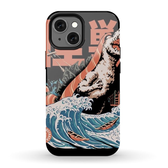 iPhone 13 mini StrongFit Dino Sushi by Ilustrata