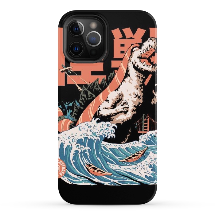 iPhone 12 Pro Max StrongFit Dino Sushi by Ilustrata