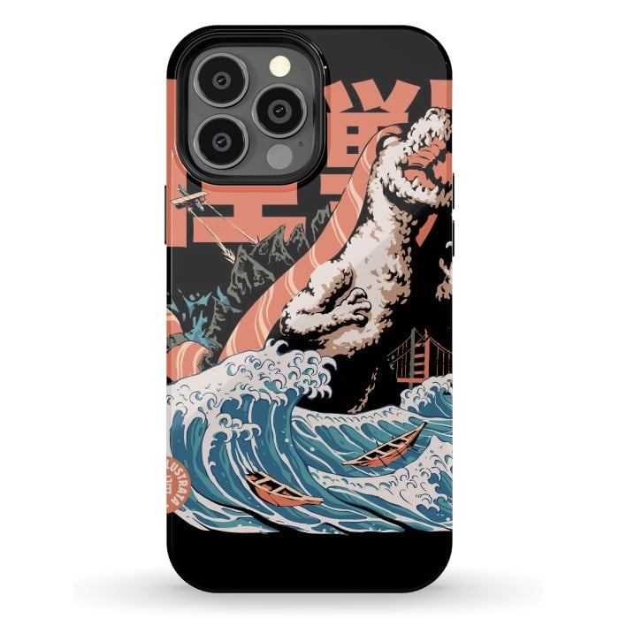 iPhone 13 Pro Max StrongFit Dino Sushi by Ilustrata