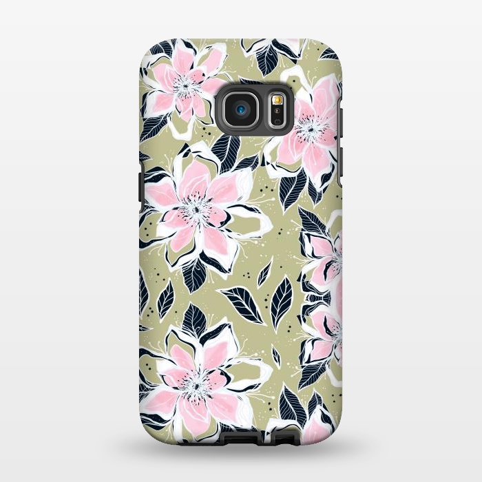 Galaxy S7 EDGE StrongFit Flowers always  by Rose Halsey