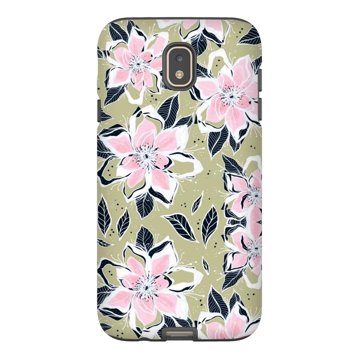Galaxy J7 StrongFit Flowers always  by Rose Halsey