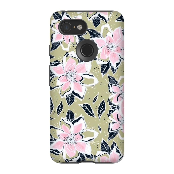 Pixel 3 StrongFit Flowers always  by Rose Halsey