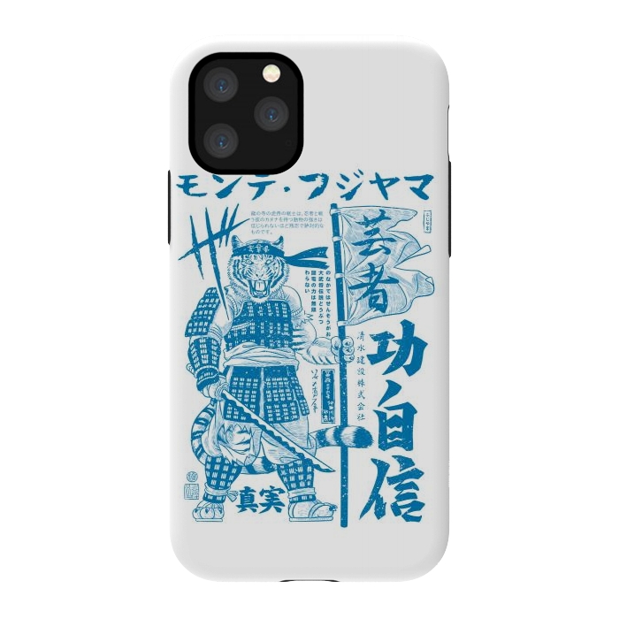 iPhone 11 Pro StrongFit Samurai Tiger Kanji Warrior by Alberto