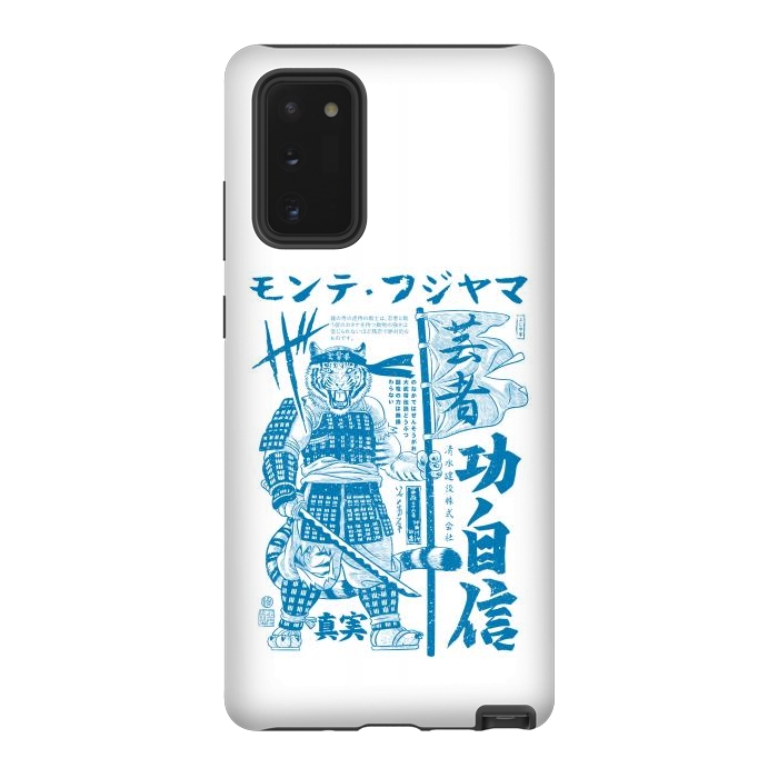 Galaxy Note 20 StrongFit Samurai Tiger Kanji Warrior by Alberto