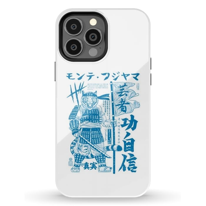 iPhone 13 Pro Max StrongFit Samurai Tiger Kanji Warrior by Alberto