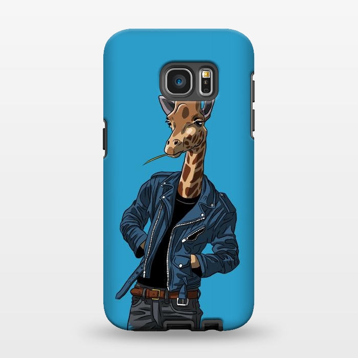 Galaxy S7 EDGE StrongFit Rock giraffe by Alberto