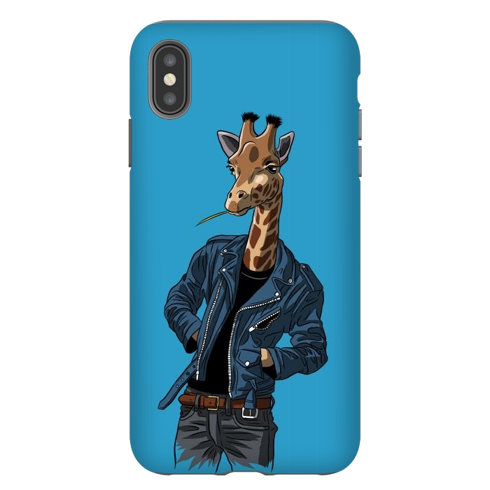 iPhone Xs Max StrongFit Rock giraffe by Alberto