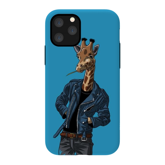 iPhone 11 Pro StrongFit Rock giraffe by Alberto