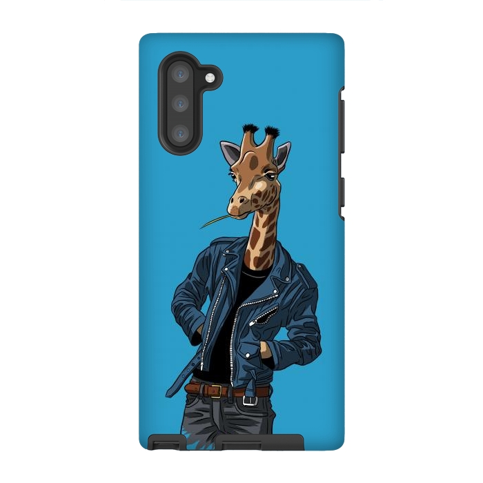 Galaxy Note 10 StrongFit Rock giraffe by Alberto